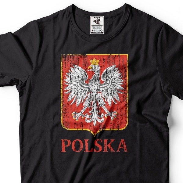 Polska T-shirt Poland Eagle Coat of Arms National Day Shirt Polish heritage T-shirt