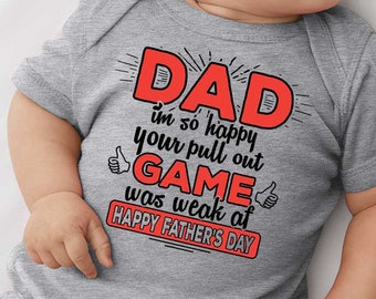 Funny father's day Gift shirt Bodysuit T-shirt Gray Funny shirt kids tee shirt Best Father's day Gift Funny tee