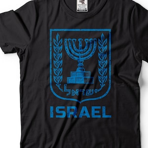 Mens Israel T-shirt Israeli heritage T-shirt Israel Tshirt