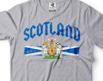 スコットランド国旗Tシャツ：スコットランドの伝統ルーツTシャツ