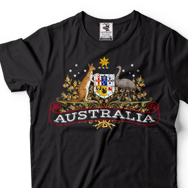 Australia T-shirt Proud Australian Ozzie Tee Shirt Mens Unisex Style Soccer Football Rugby Fan Tee Shirt