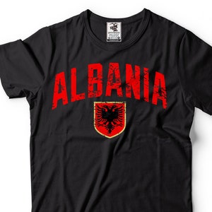 Albania T-shirt Mens Shirt Albanian eagle Shirt shqiponja  Shqipëri Tee Shirt Mens Cotton Shirt National Symbol Shirt