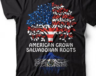 El Salvador T-shirt American gewachsen El Salvador Wurzeln kulturellen Land Erbe t-Shirt Salvador Diaspora party t-shirt