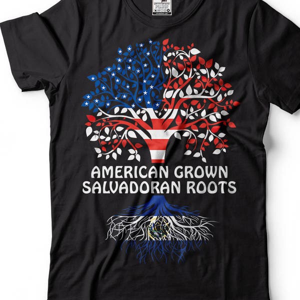 El Salvador T-shirt American grown Salvadoran Roots Cultural Country heritage Tee shirt Salvador diaspora party t-shirt