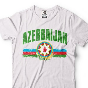 Mens T-shirt Azerbaijan T-shirt National Pride Azeri heritage support Azerbaijani Tee Shirt
