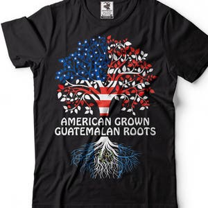 Maglietta Guatemala American Grown Guatemalan Roots Maglietta Guatemala Cultural Country diaspora Party meeting tee shirt heritage tee