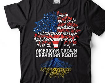 Amerikanische Erwachsene ukrainischen Wurzeln T-Shirt Ukraine patriotischen t Shirt