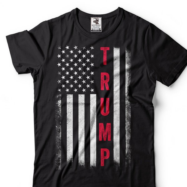 Trump Flag T-shirt US Presidential Election 2024 Shirt Donald Trump Shirt USA Flag T-shirt