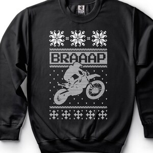 Afro Santa Braaap Sleeveless Hoodie Motorcross Christmas DT03