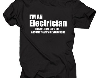 Electrician T-shirt Gift for Electrician Professional Lineman