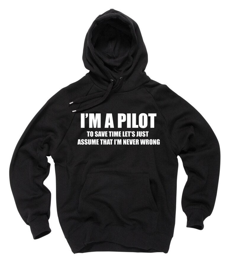 Pilot Hoodie Sweater Air Plane Pilot Tee Sweatshirt Sweater Etsy