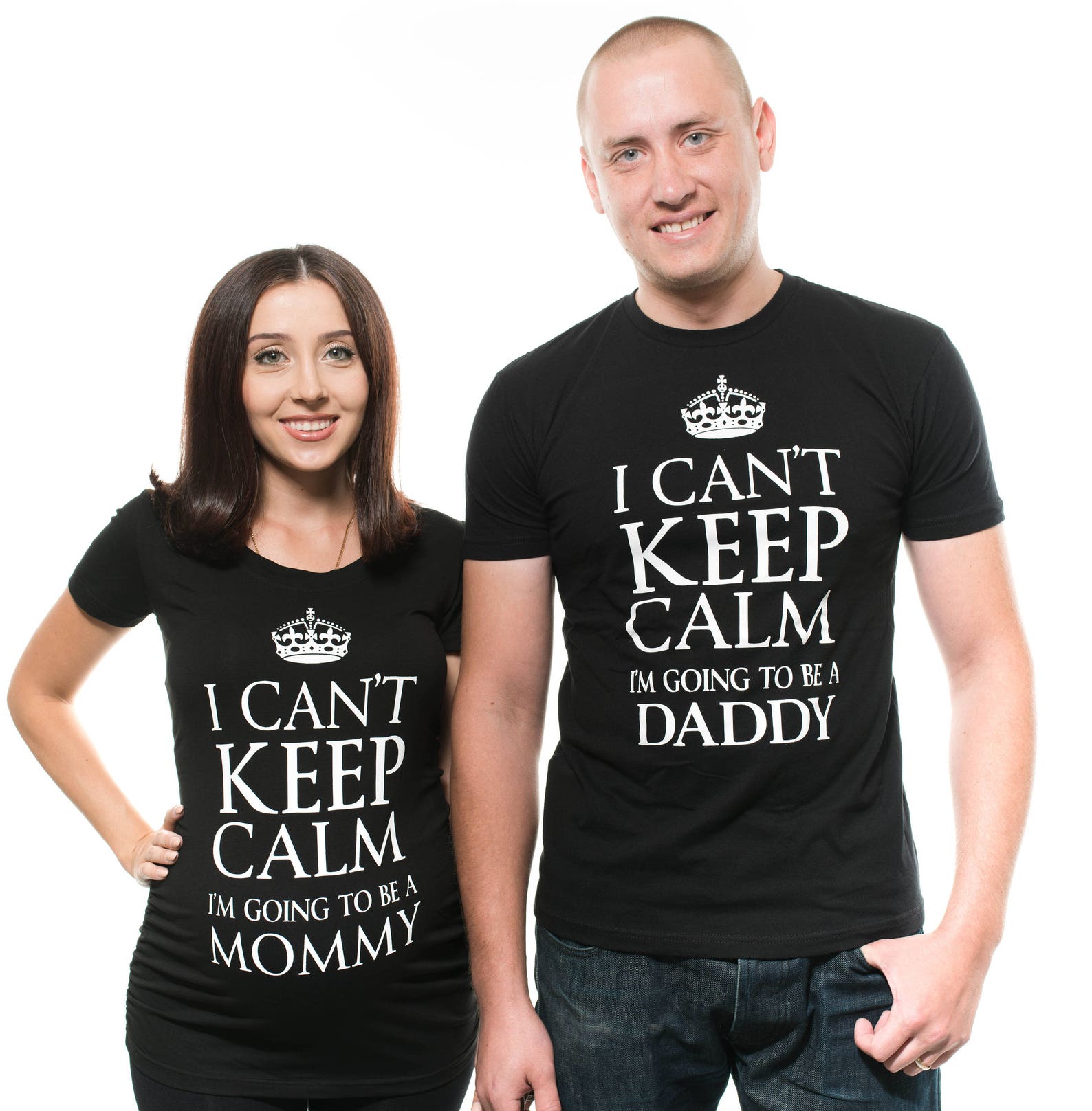 Men's Mama Birdie Can't Keep Calm Going to Be Dad Again T-Shirt
