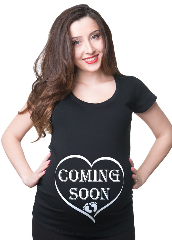 Womens Coming Soon Baby Feet Pregnancy Reveal T-Shirt Womens Coming Soon Baby Feet Pregnancy Reveal T-Shirt