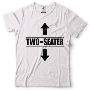Two Seater Funny Shirt Mens Funny Shirt Two-seater Humor Tee Shirt Gift ...