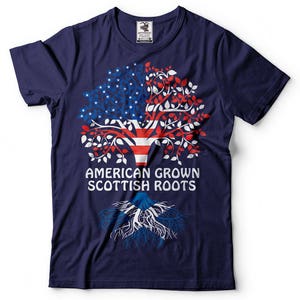 I May Live In The USA But My Story Began In Scotland T-shirt, American Flag Scottish Roots, Scotland Gifts, Birthday Present, Tank Top - Foto 4