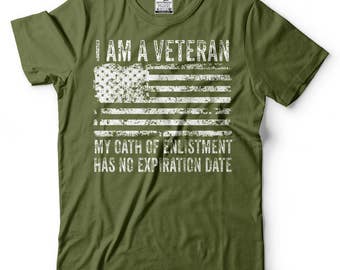 Veteran T-Shirt US Military Army Veteran's Day Gift Tee Shirt