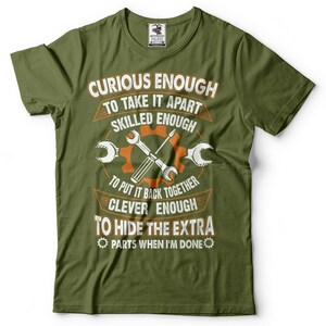 Funny Mechanic T-Shirt: Gift for Husband, Boyfriend, Father image 4