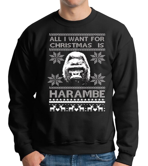 Harambe ugly christmas clearance sweater