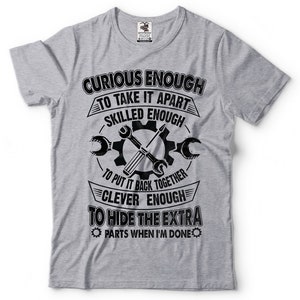 Funny Mechanic T-Shirt: Gift for Husband, Boyfriend, Father image 3