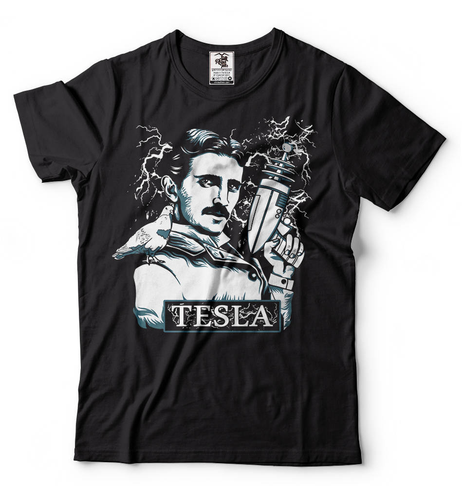 Tesla t shirt uk Clearance