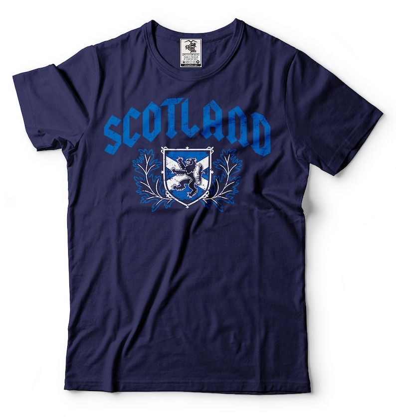 Scotland T Shirt Mens Tee Shirt Scottish Roots Tee Shirt Etsy 