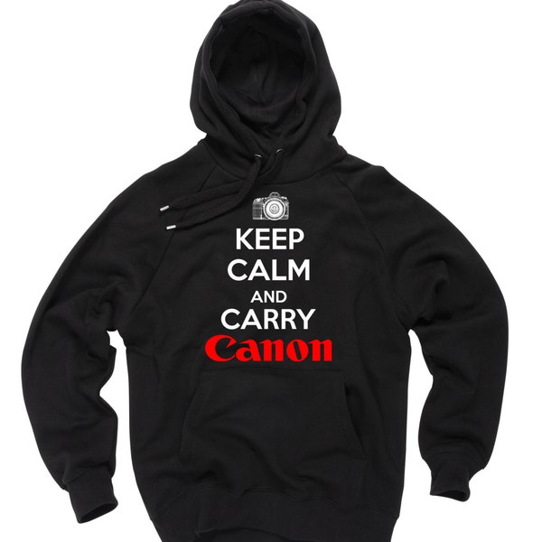 Canon, beruhigen und tragen Canon Hoodie Sweater Sweatshirt Tee Canon Fotograf Pullover Sweater mit Kapuze Sweatshirt zu halten