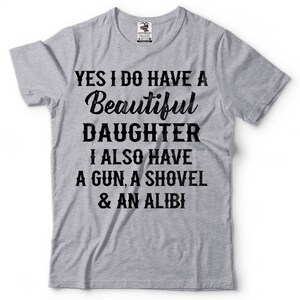 Gift for Father Mens Funny T-shirt Gift from Daughter to Dad Father's day Funny shirt Father of Daughter Mens funny shirt image 2