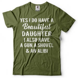 Gift for Father Mens Funny T-shirt Gift from Daughter to Dad Father's day Funny shirt Father of Daughter Mens funny shirt image 3