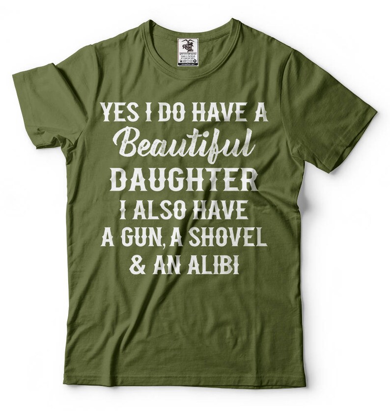 Gift for Father Mens Funny T-shirt Gift from Daughter to Dad Father's day Funny shirt Father of Daughter Mens funny shirt image 3