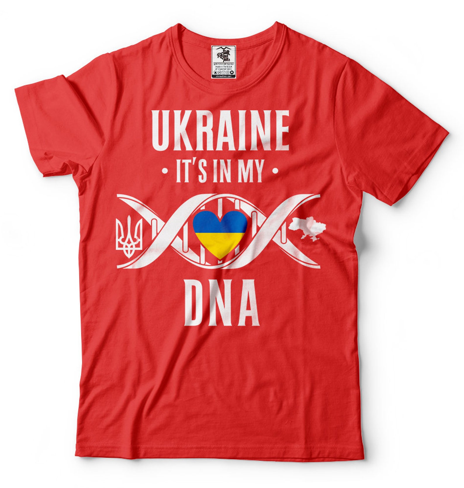 Ukraine T-shirt Ukraine Heritage Ancestry Trident T-shirt - Etsy