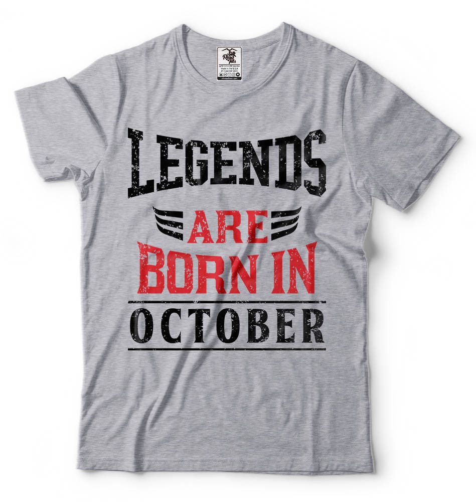 aktivering Intermediate Dyrke motion Born in October Tee Shirt Birthday Gift T-shirt Gift for - Etsy