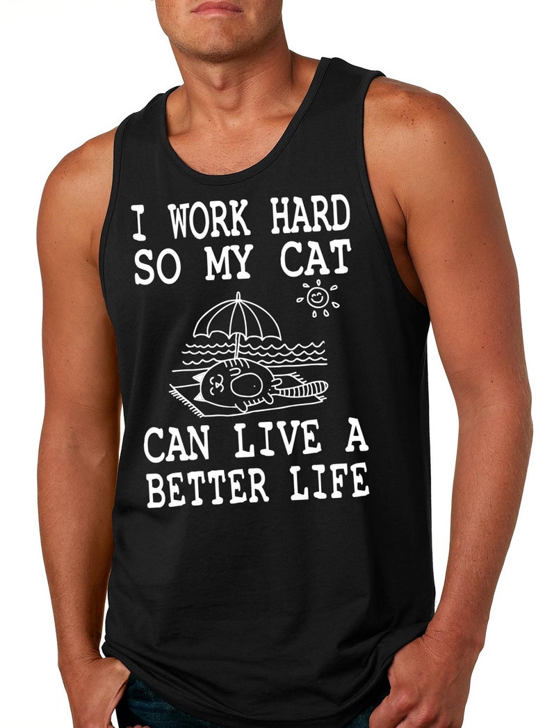 Cat Tank Top Funny Cat Owner Tank Top Etsy