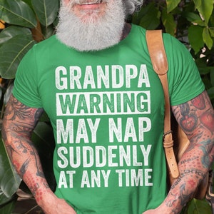 Opa Lustiges T-Shirt Vatertag Papa T-Shirt Großvater Geschenk Humor Lustiges Baumwoll-Herren-T-Shirt Geburtstagsgeschenk für Ihn Shirt Bild 9