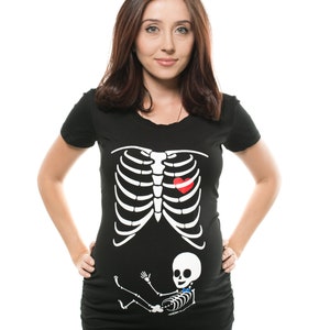 Skeleton X-ray Maternity Shirt Pregnancy Tee Shirt Baby BOY - Etsy