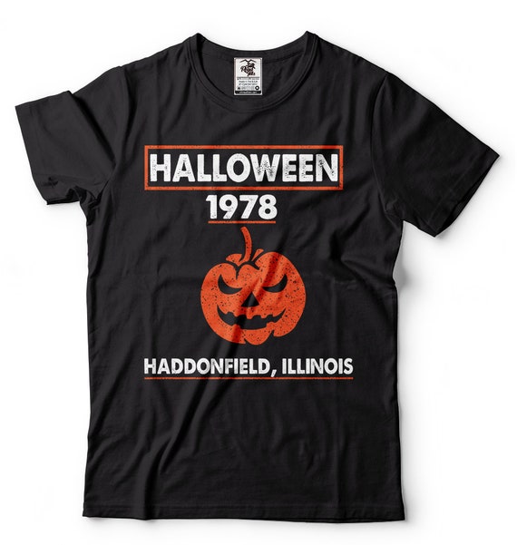 Halloween 1978 T-Shirt: Haddonfield Illinois Pumpkin Costume Tee