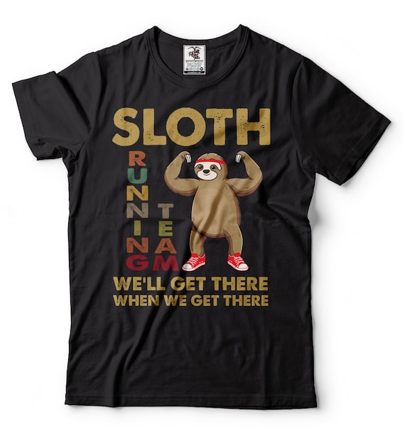 Running Funny T-Shirt Team Sloth Marathon Running Funny T-Shirt Team Sloth Marathon