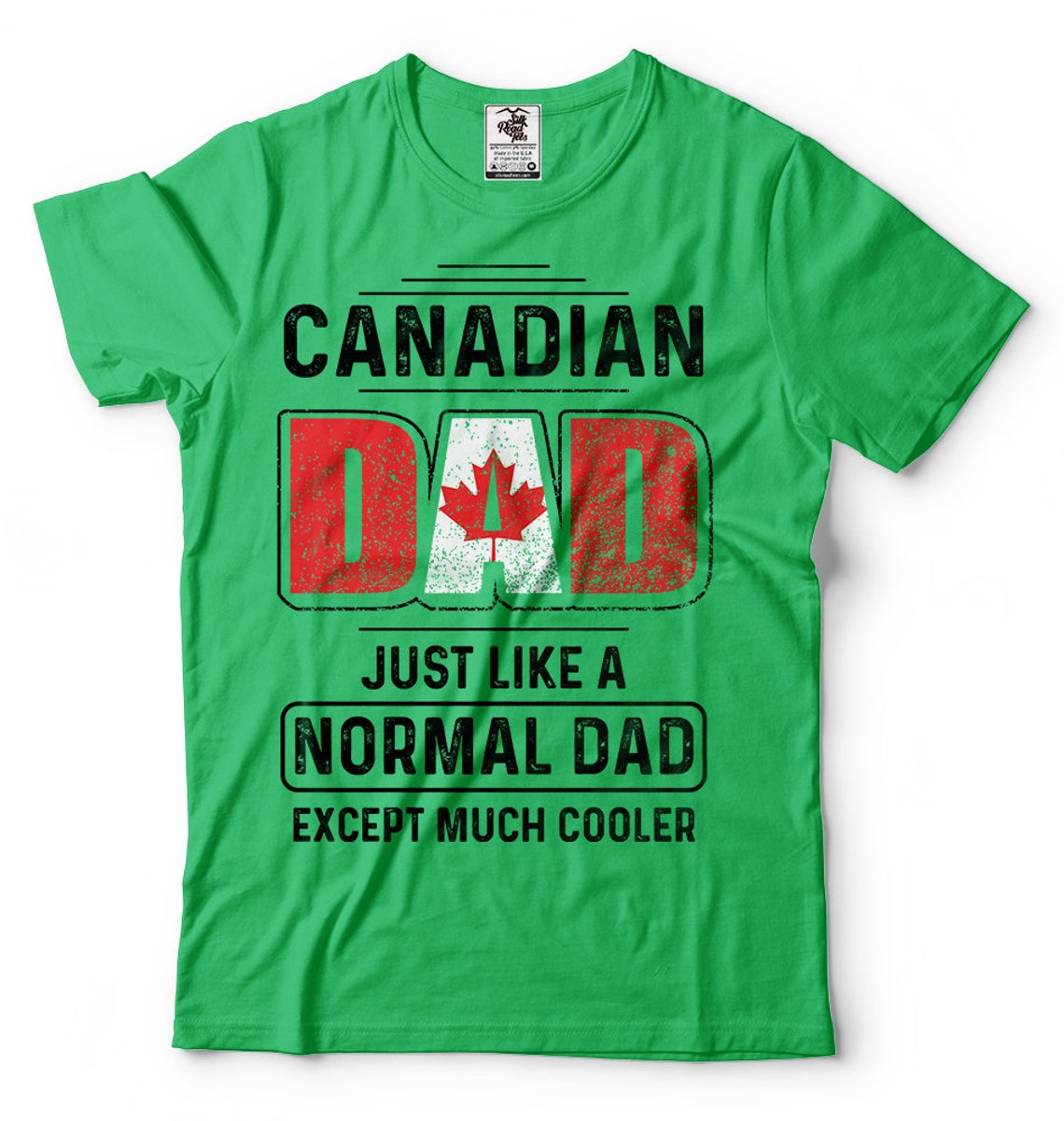 Canadian Dad Fathers Day Tshirt Best Canadian Father's Etsy