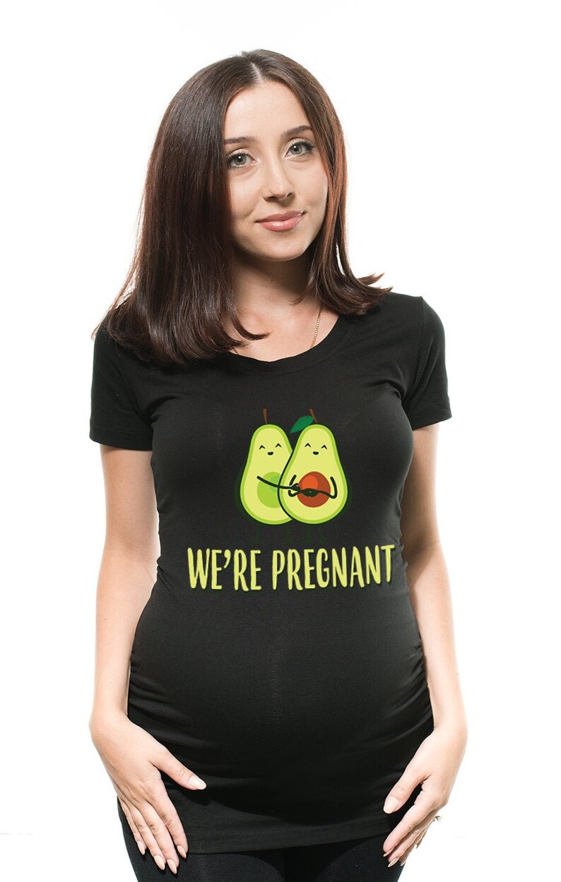 We are Pregnant Funny Pregnancy Tshirt Avocado Maternity With Etsy