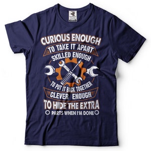 Funny Mechanic T-Shirt: Gift for Husband, Boyfriend, Father image 5