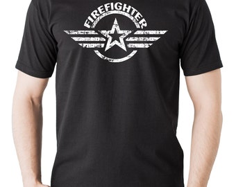 Firefighter T-shirt Fire department Firefighter Tees Gift for firefighter