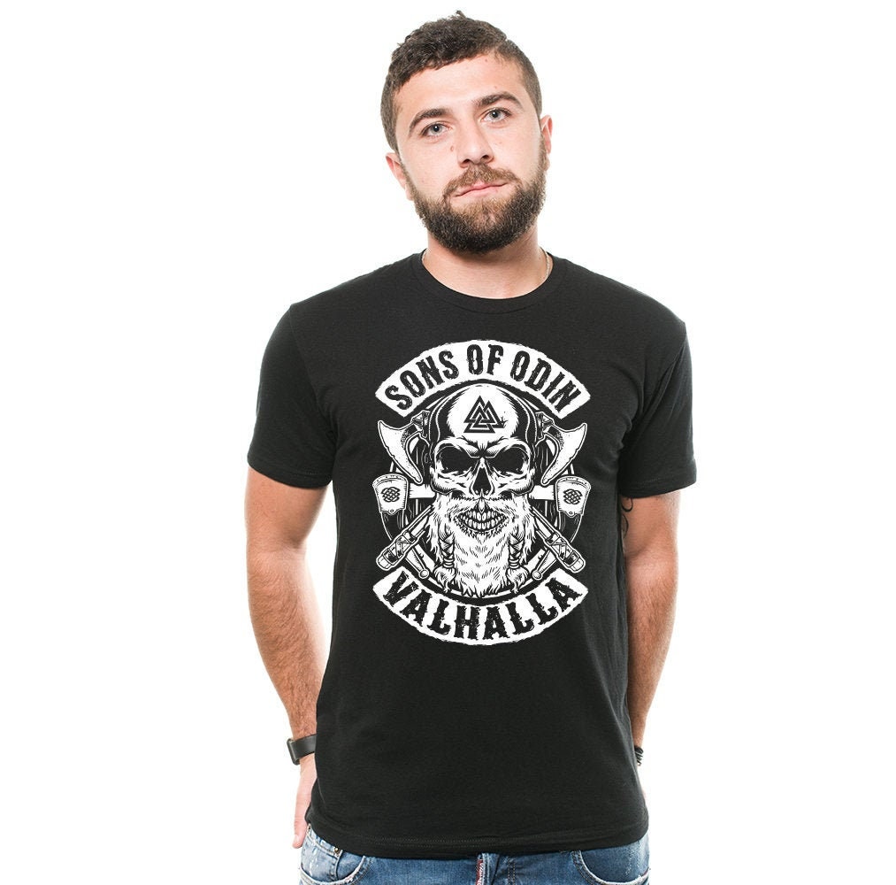 Download Sons of Odin Valhalla Viking Mens T-shirt Thor Odin The | Etsy