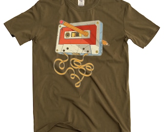 Retro 80s 90s T-shirt Nostalgic Cassette Tape Tee Shirts For Him Her Unisex Mens Womens Gifts birthday christmas gift