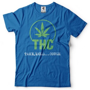 Men's Funny Weed T-Shirt - THC Cannabis Graphic Tee, Premium Cotton, S-5XL