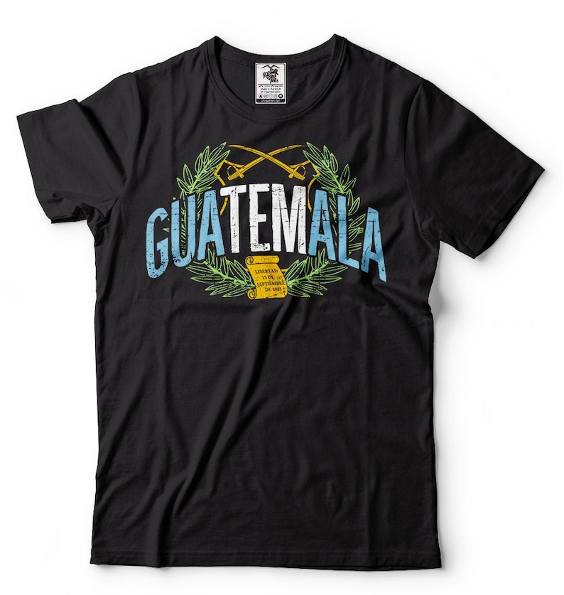 Guatemala Tee Shirt Guatemalan Flag Independence Day National Etsy