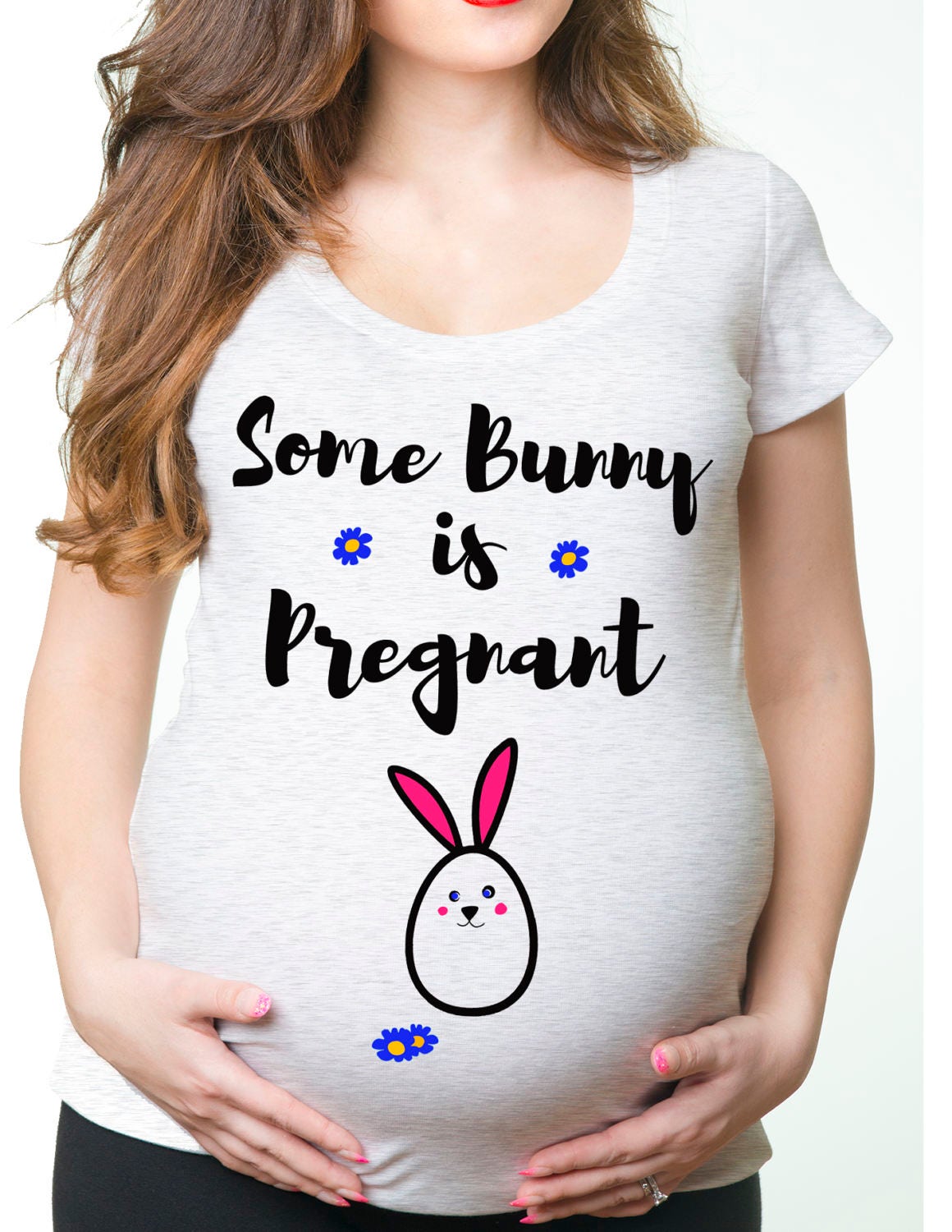 Easter Maternity TShirt Funny Easter Bunny Pregnancy TShirt Etsy
