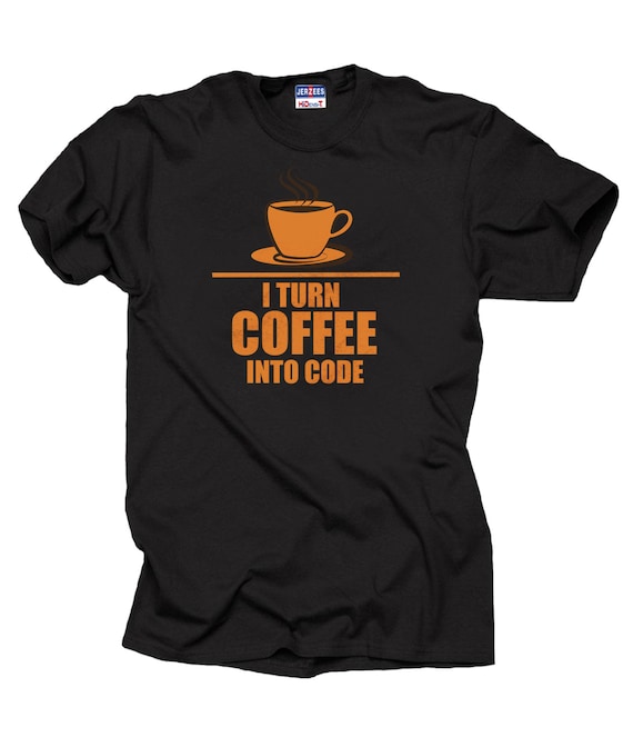 Programmer Coffee Into Code Coding T-Shirt Programmer Coffee Into Code Coding T-Shirt