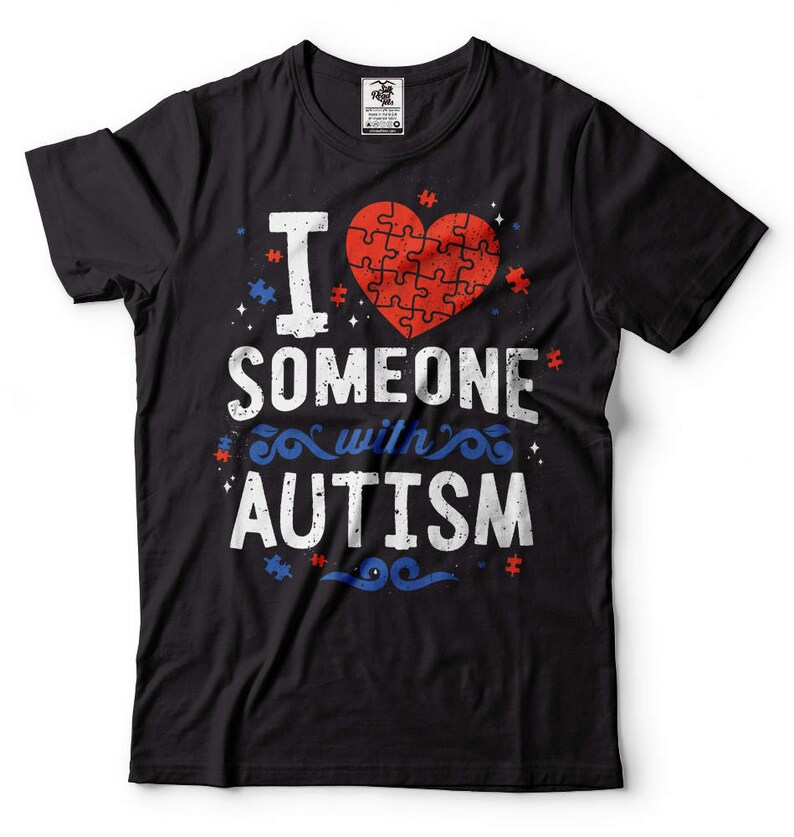 I Love Someone With Autism T-shirt Autism Awareness T-shirt - Etsy