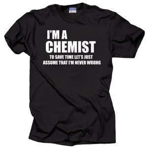 化学者Tシャツ 化学者へのギフトTシャツ 面白い化学シャツ