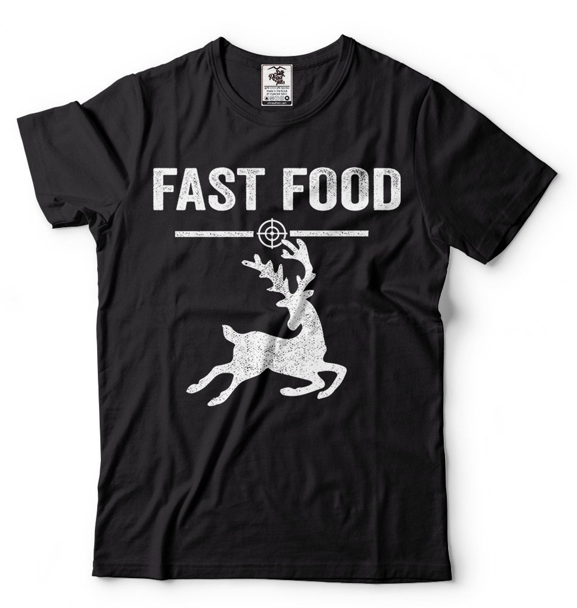 Discover Fast Food T-shirt Mens Funny Shirt Deer Hunting Hunter Funny Shirt
