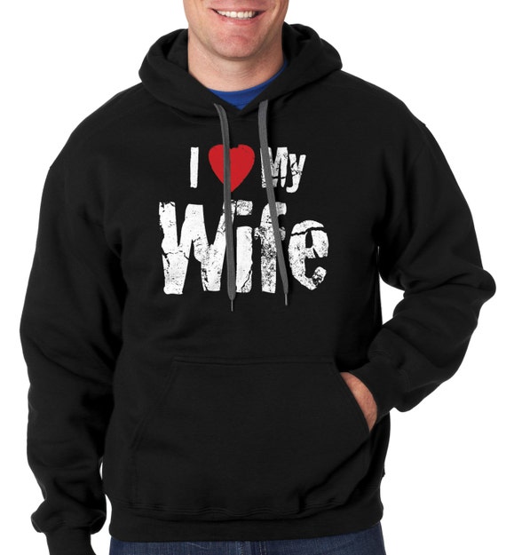I love my wife Hoodie Sweater Sweatshirt Gift for Husband Tee | Etsy